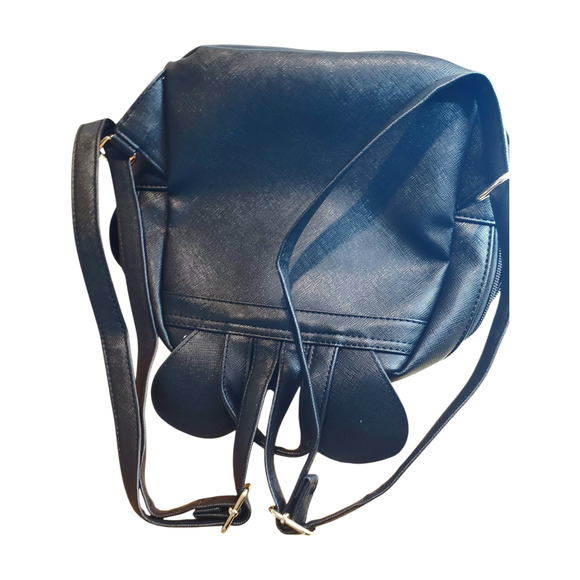 Mouse Ears Mini Backpack Purse & Coin Wallet Faux Leather Disney NWOT - Picture 10 of 14